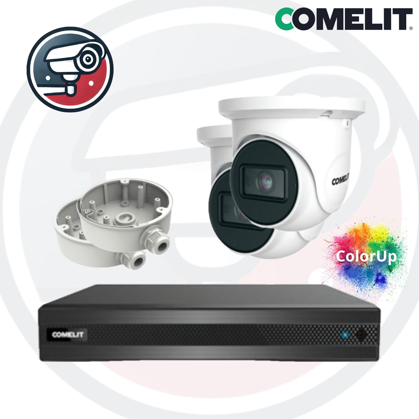 Comelit Network Video Recorder met 2x 4MP ColorUp Camera