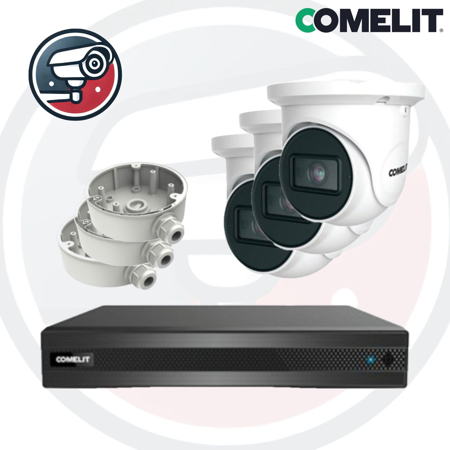Comelit Network Video Recorder met 3x 4MP Camera